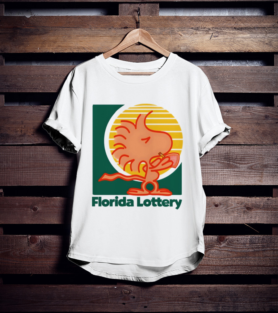 Woodstock Florida Lottery Peanuts Snoopy Sun T-Shirt