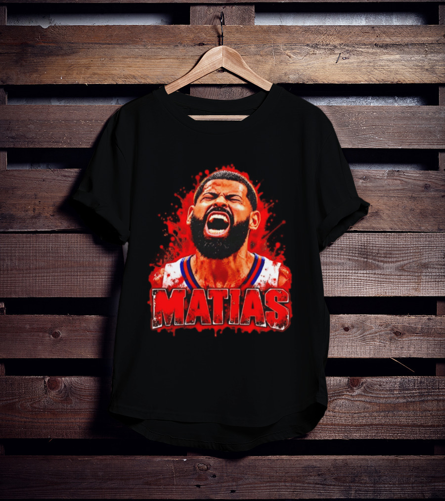 Matias Puerto Rican Basketball Cangrejeros Scream USA T-Shirt