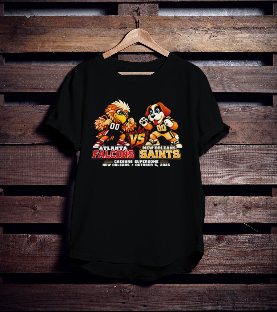 Atlanta Falcons Vs New Orleans Saints Madison Square New Orleans October 1 2020 Video Game T-Shirt