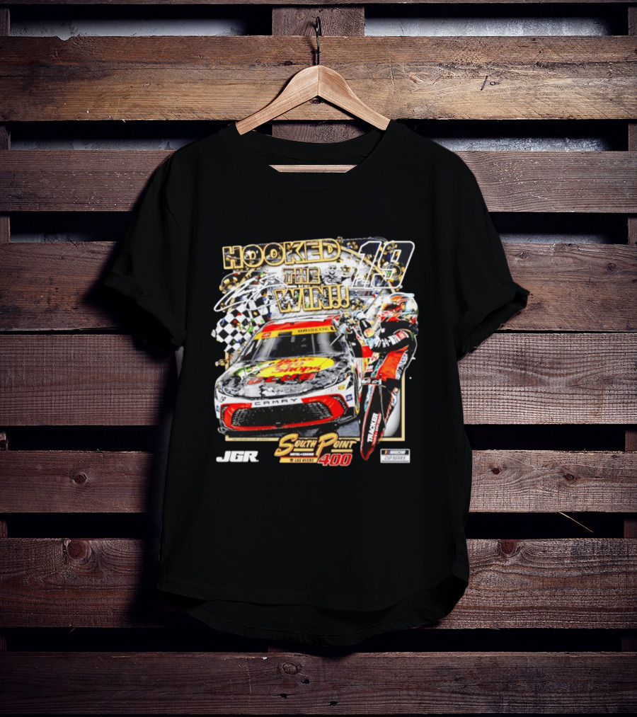 Hooked The Win 14 South Point 400 Las Vegas JGR NASCAR Cup Series T-Shirt