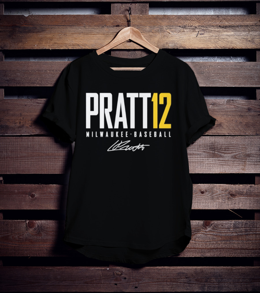 Pratt 12 Milwaukee Baseball Signature T-Shirt