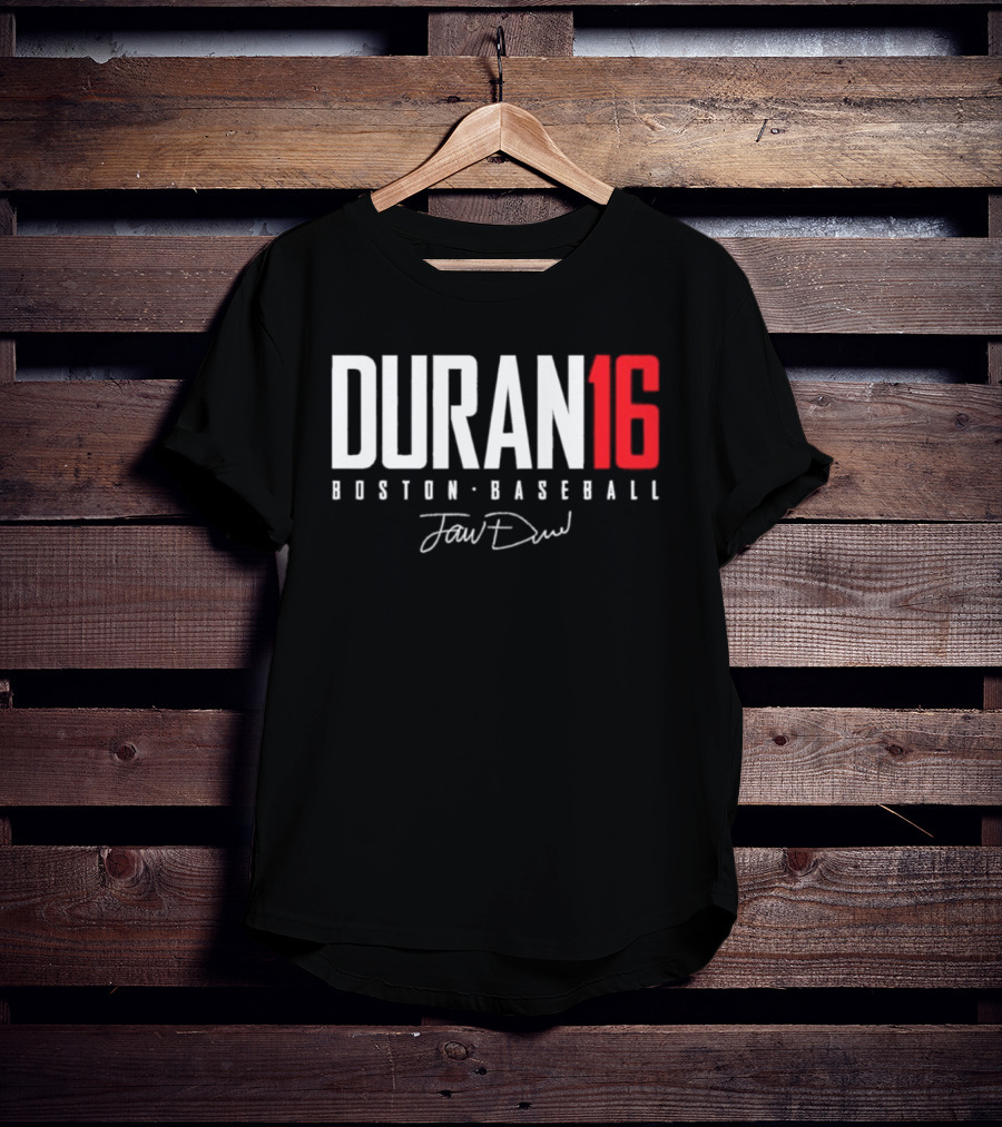 Jarren Duran 16 Boston Baseball Signature T-Shirt
