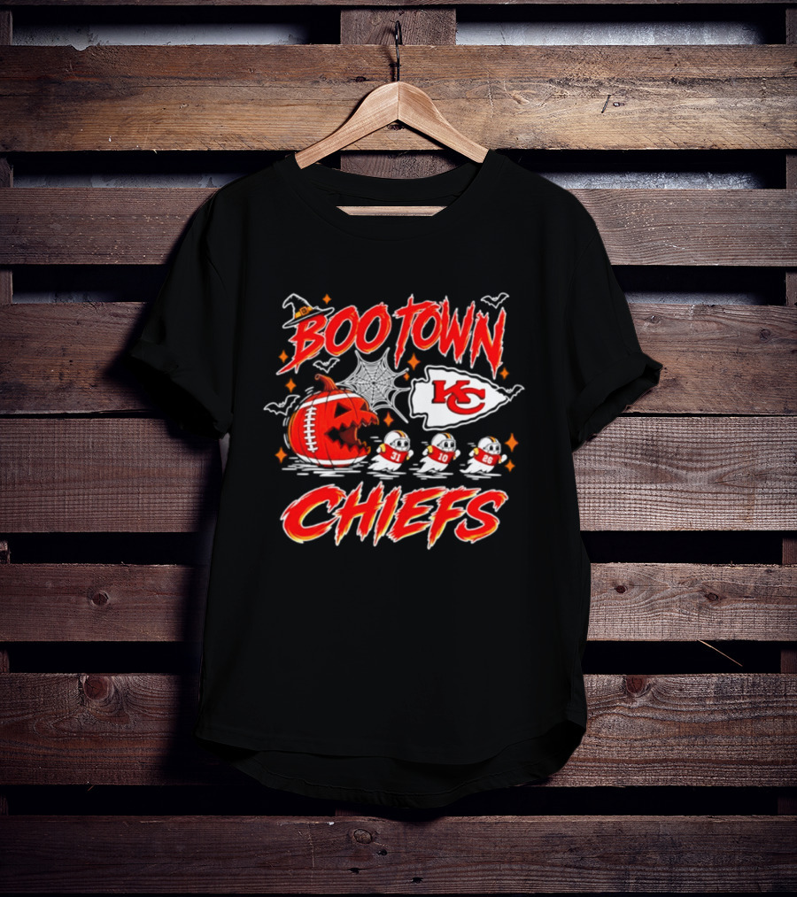 Kansas City Chiefs Boo Town Halloween Pac Man 2026 T-Shirt