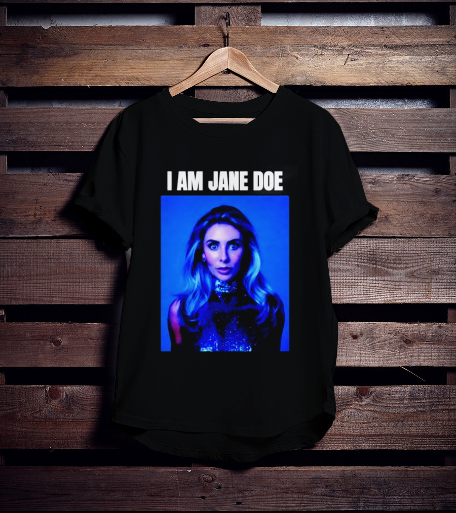 I Am Jane Doe Blue Portrait Mystique T-Shirt