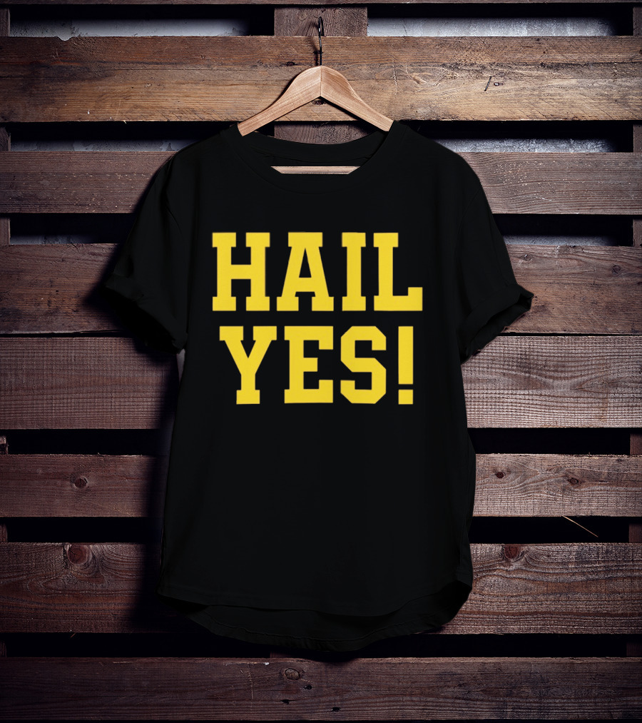 Hail Yes Michigan Wolverines Fan Spirit T-Shirt