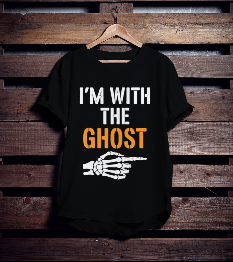 I'm With The Ghost Skeleton Hand Halloween 2026 T-Shirt