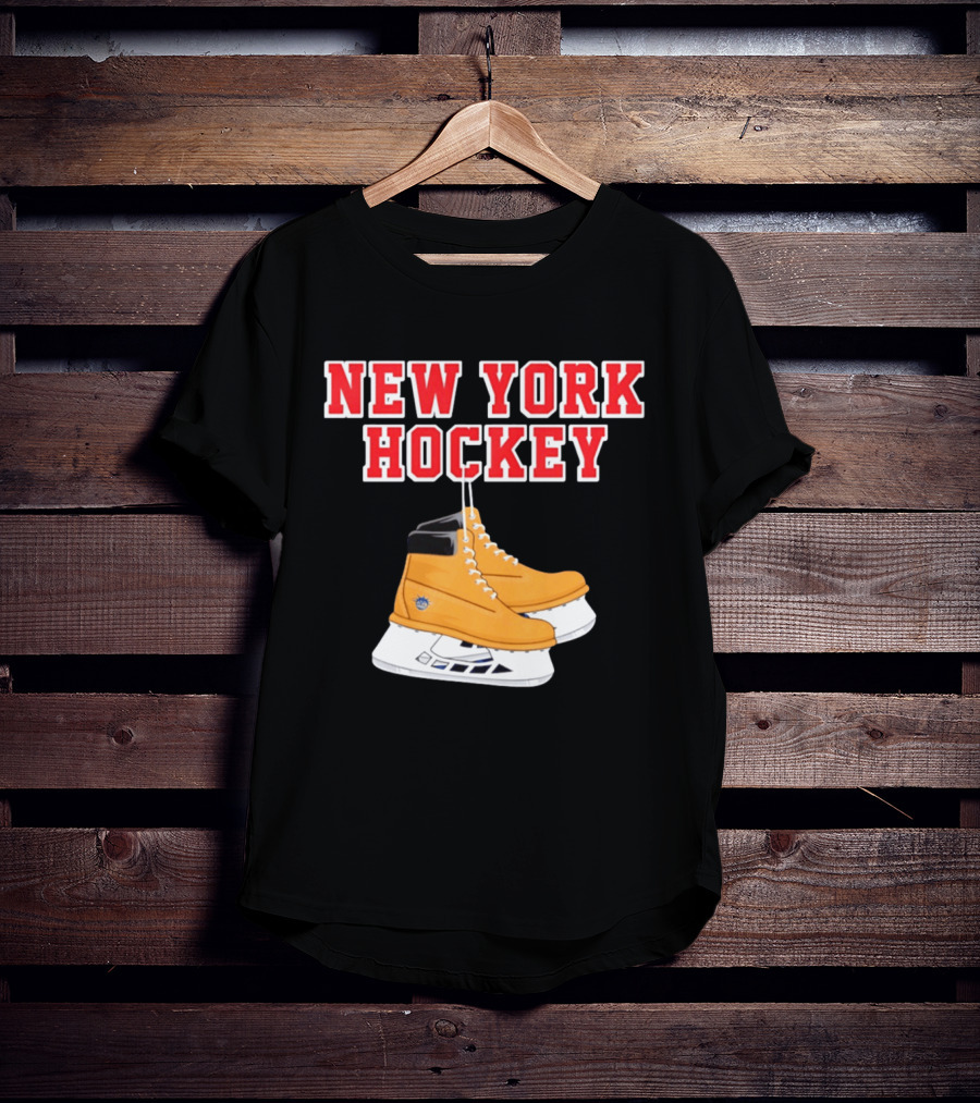 New York Hockey Timberland Ice Skates Ranger T-Shirt
