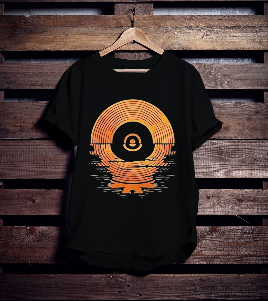 Sunset Vinyl LP Records Reflection Ted Lasso Zelda Southport Tracey Ullman The Departing Lass T-Shirt