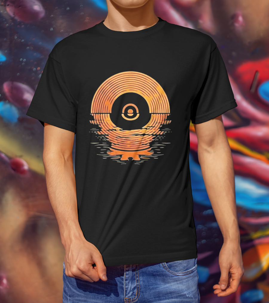 Sunset Vinyl LP Records Reflection Ted Lasso Zelda Southport Tracey Ullman The Departing Lass T-Shirt