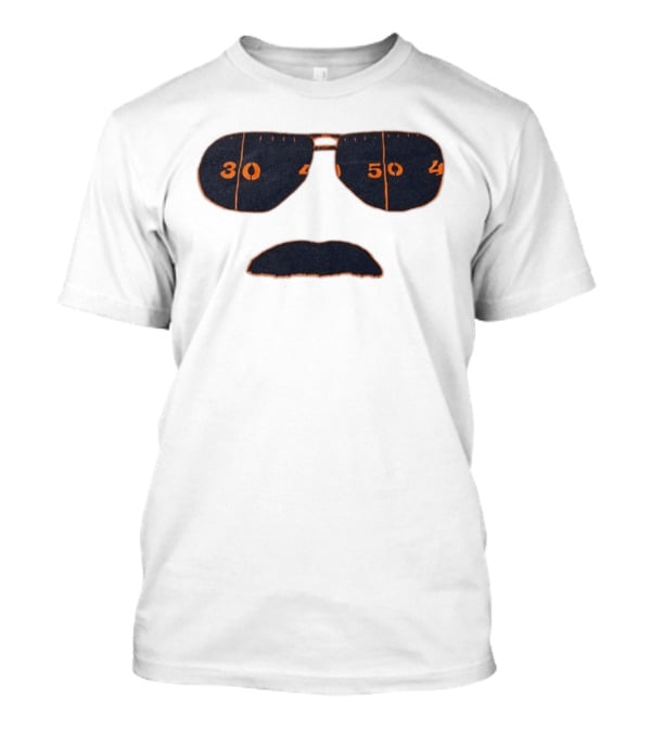 Chicago Bears Mike Ditka Sunglasses Mustache 30 40 50 T-Shirt