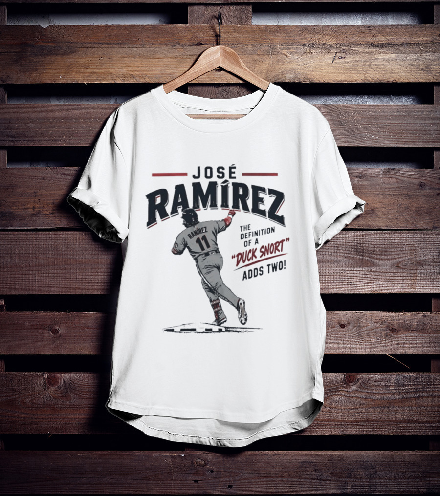 Jose Ramirez 11 The Definition Of A Duck Snort Adds Two T-Shirt