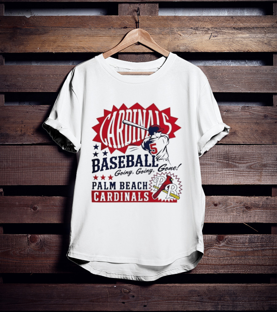 Palm Beach Cardinals Baseball Going Going Gone T-Shirt