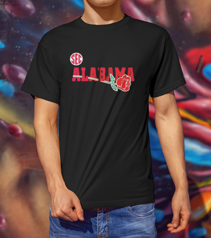 SEC Alabama Crimson Tide Rose Bowl 2026 T-Shirt