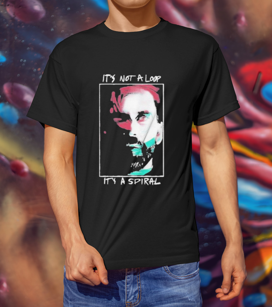 Alan Wake 2 It's Not A Loop It's A Spiral Portrait Style T-Shirt