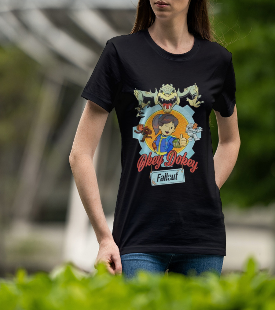 Fallout Okey Dokey Vault Boy Power Armor Deathclaw Adventure T-Shirt