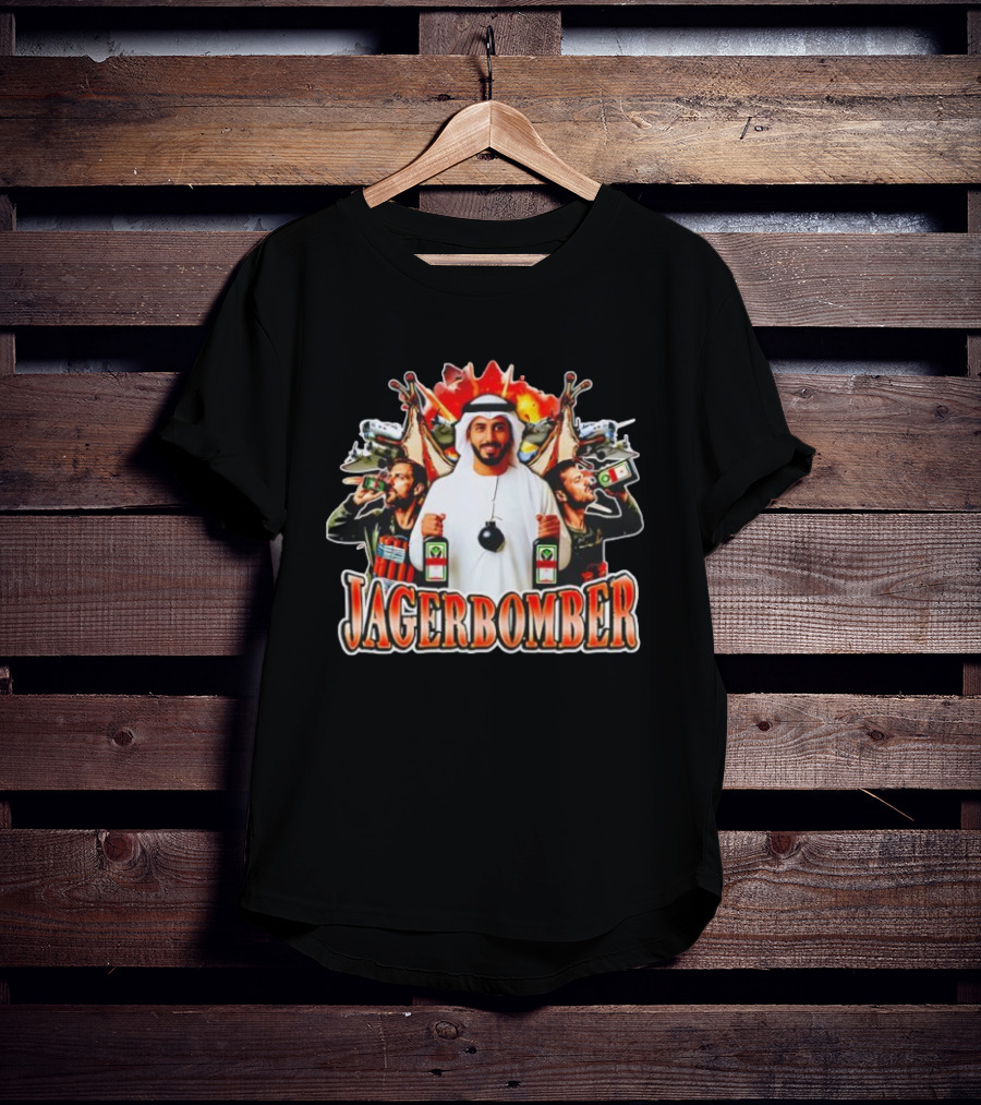 Jagerbomber Jägermeister Drinking Celebration With Middle Eastern Motif T-Shirt