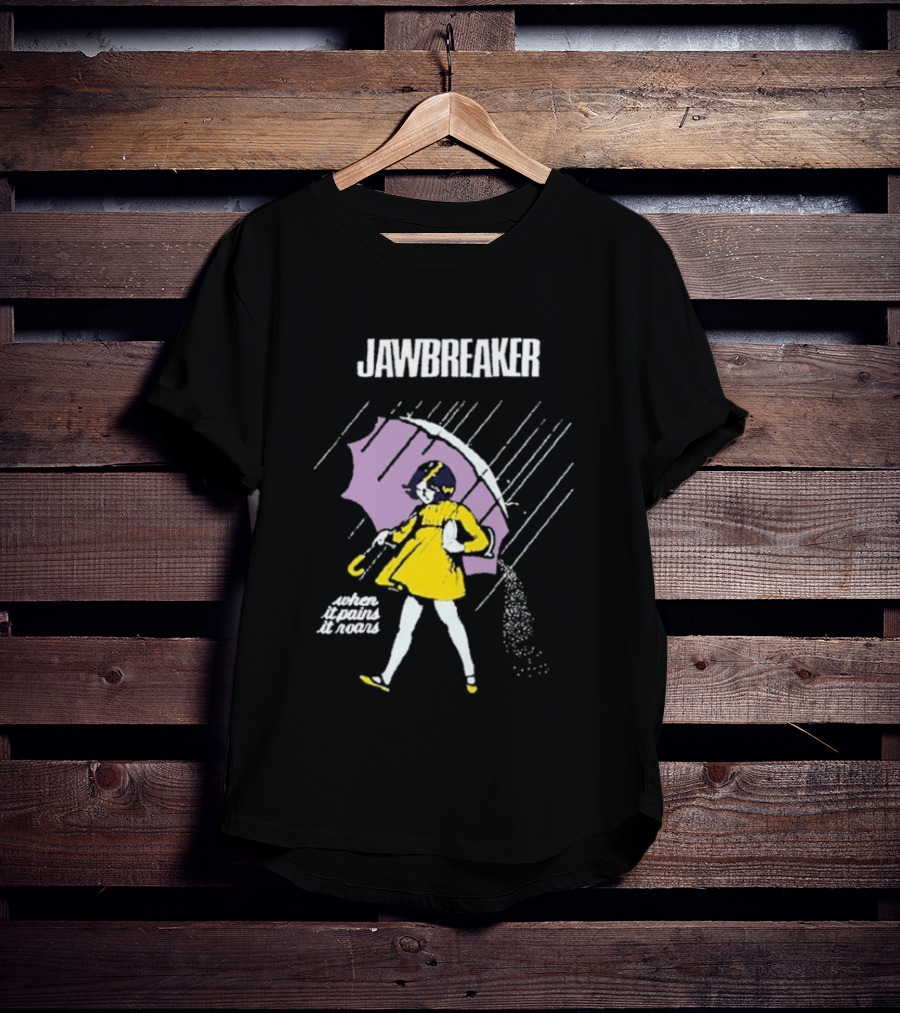 Jawbreaker When It Pains It Roars Umbrella Girl In Yellow Dress T-Shirt