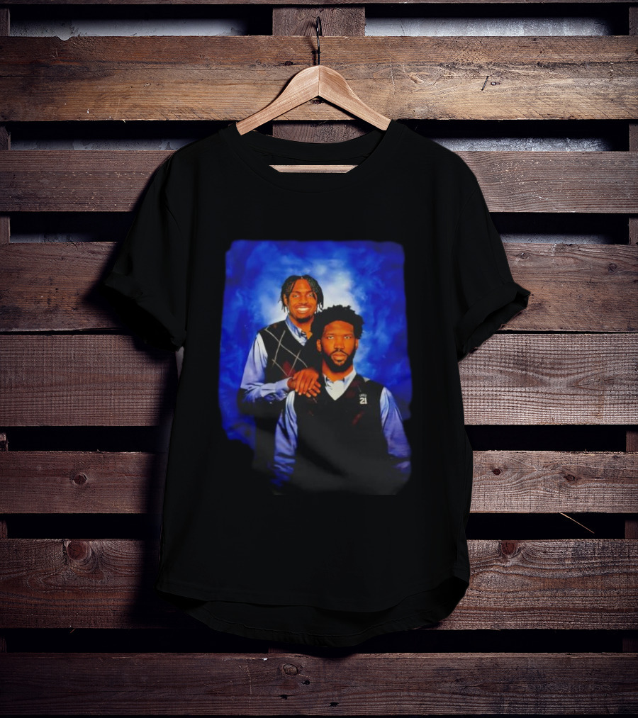 Joel Embiid Tyrese Maxey Philadelphia 21 Brothers 76ers Linen Vest T-Shirt