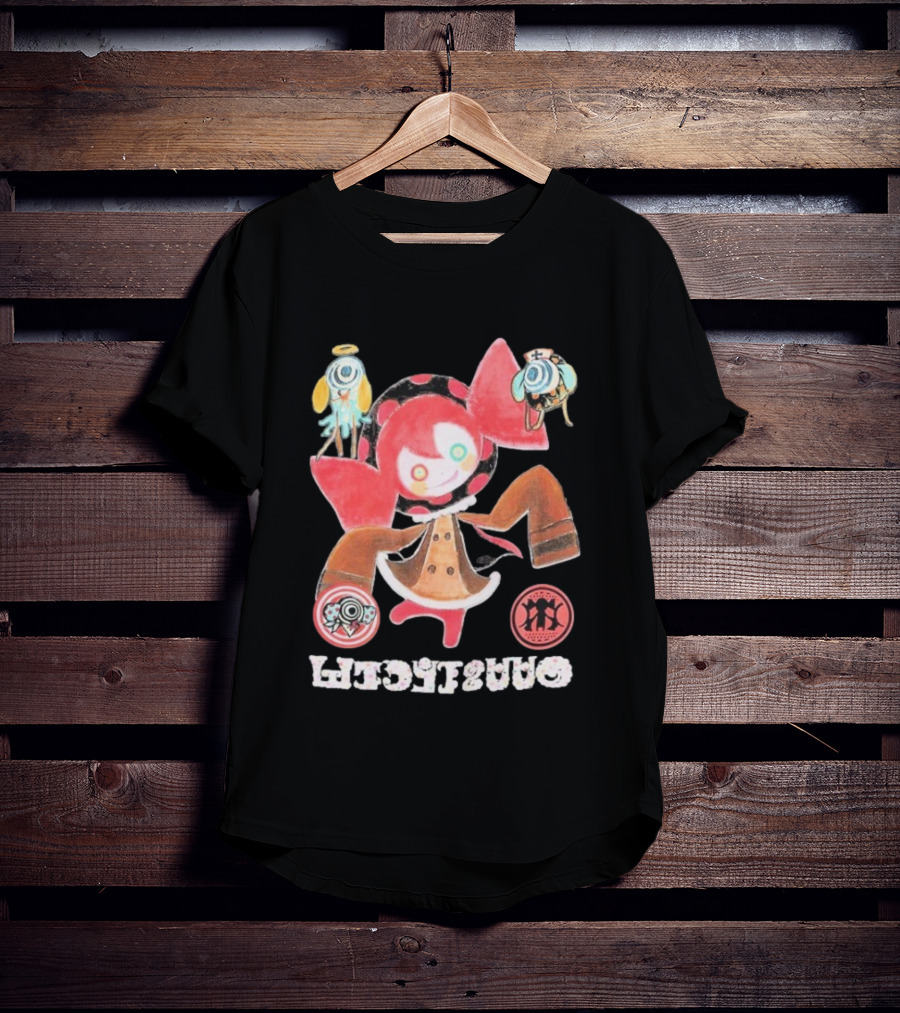 Puella Magi Madoka Magica Charlotte Kawaii Anime Character With Cute Red And Pink Features T-Shirt