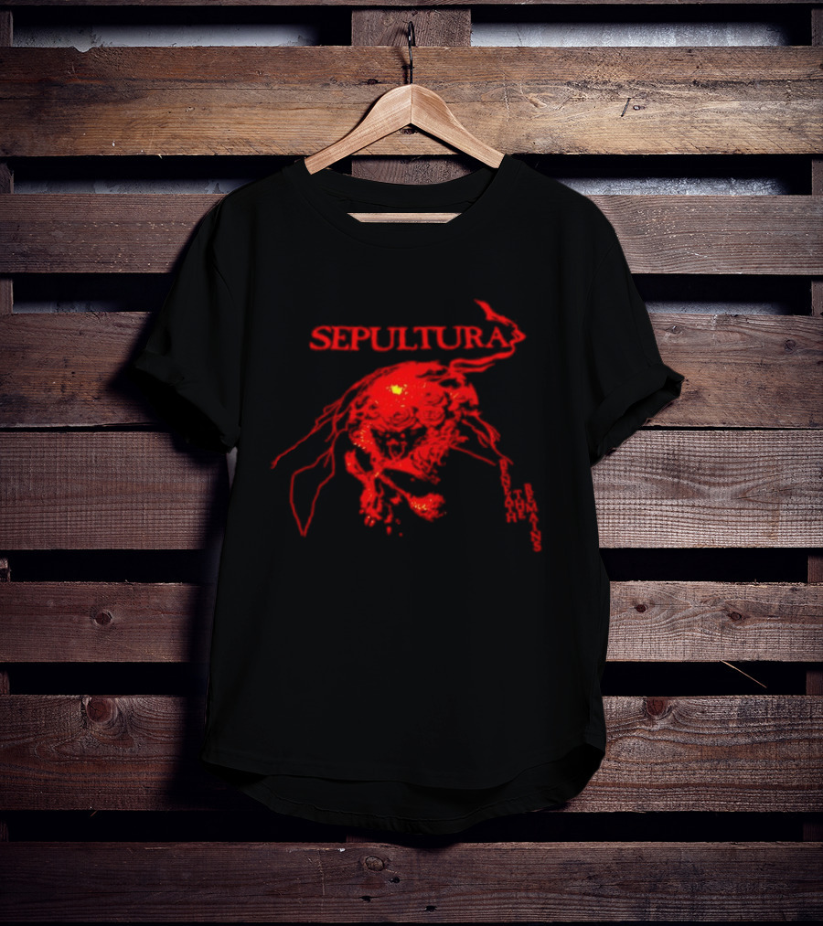 Sepultura Beneath The Remains Skull Artwork Red T-Shirt