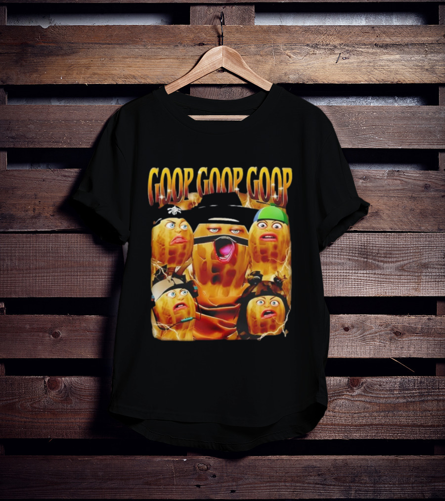 Goop Goop Goop Burnt Peanut Characters Comic Faces T-Shirt