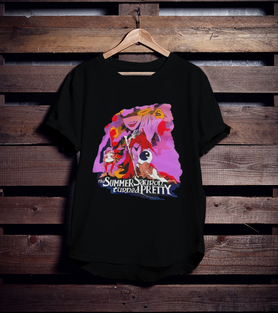 The Summer Sauron Turned Pretty Immerstroy Psychedelic 70s Fantasy T-Shirt