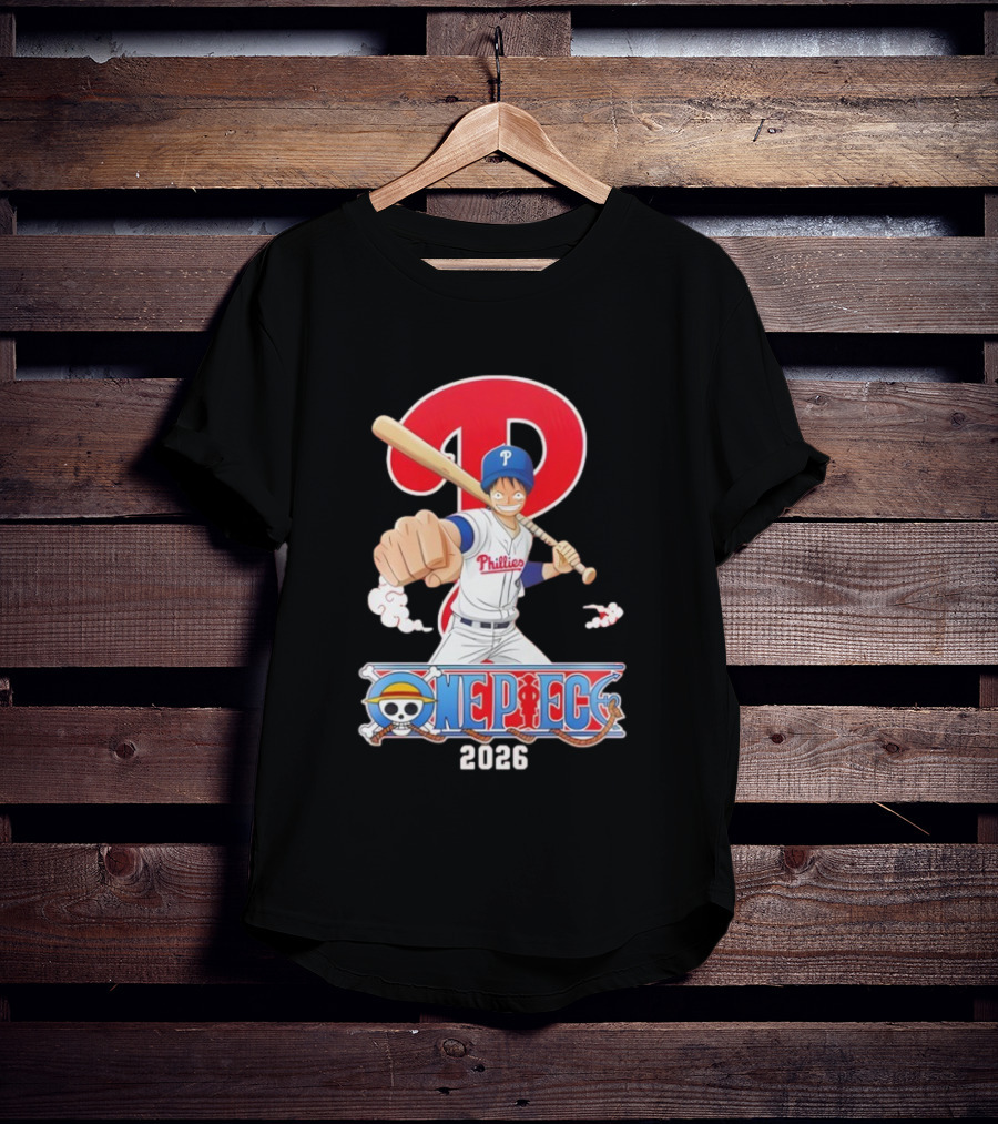 Philadelphia Phillies One Piece Crossover 2026 T-Shirt