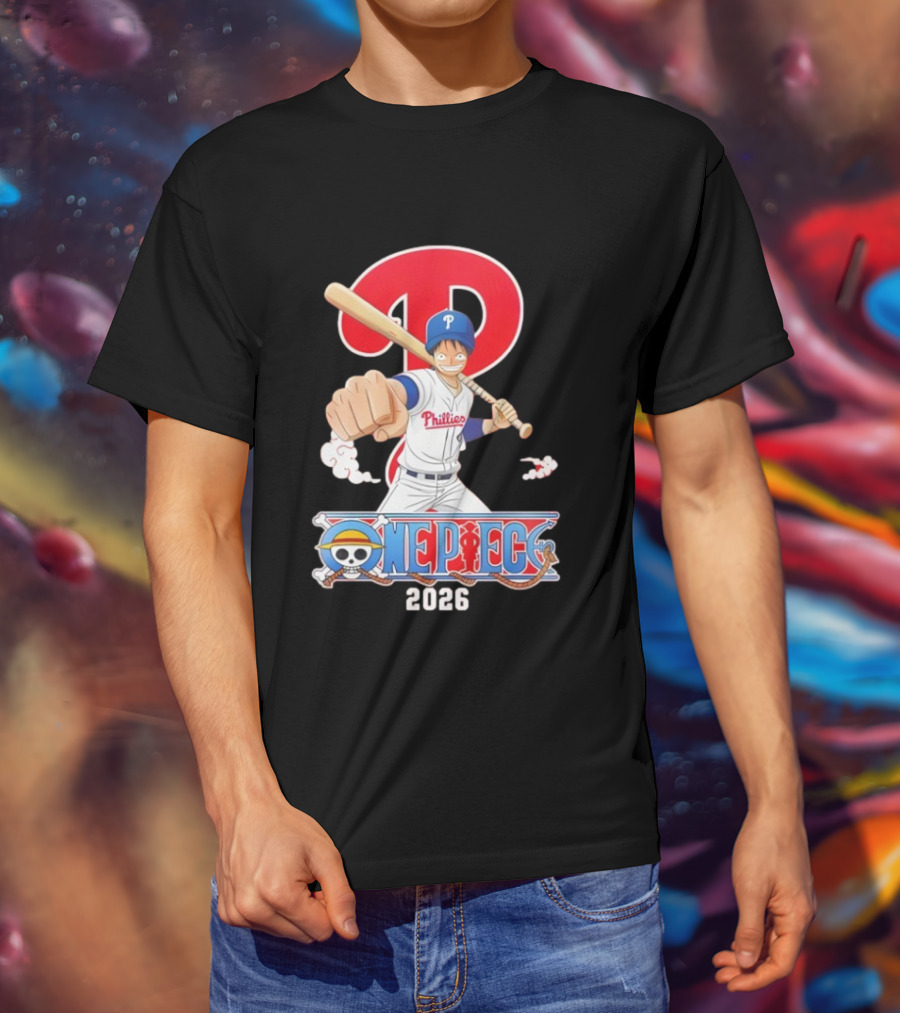 Philadelphia Phillies One Piece Crossover 2026 T-Shirt