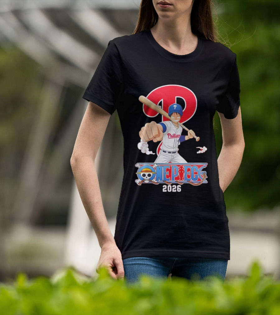Philadelphia Phillies One Piece Crossover 2026 T-Shirt