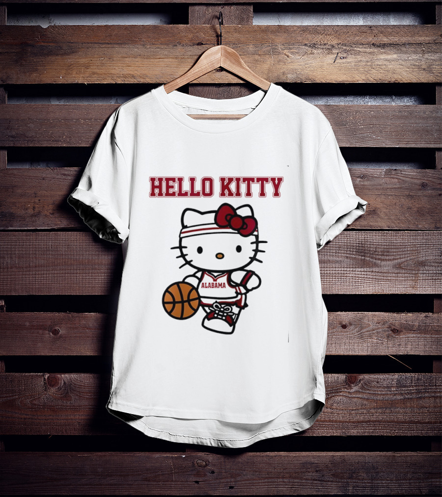 Alabama Basketball Hello Kitty Collaboration Night T-Shirt
