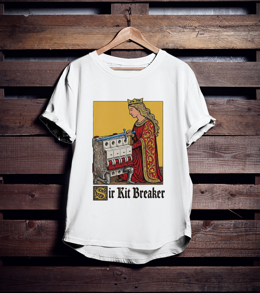 Sir Kit Breaker Queen Of Swords Knight Tarot Crown T-Shirt