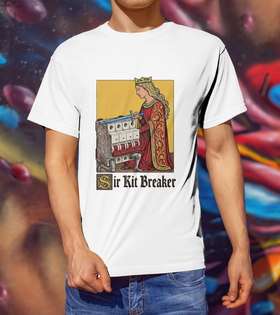 Sir Kit Breaker Queen Of Swords Knight Tarot Crown T-Shirt