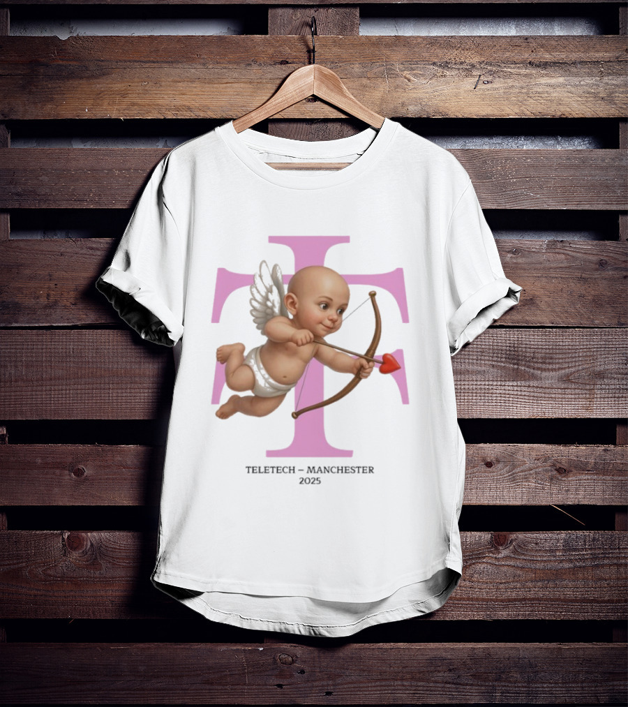 Teletech Manchester 2025 Cupid With Heart Bow And Arrow T-Shirt