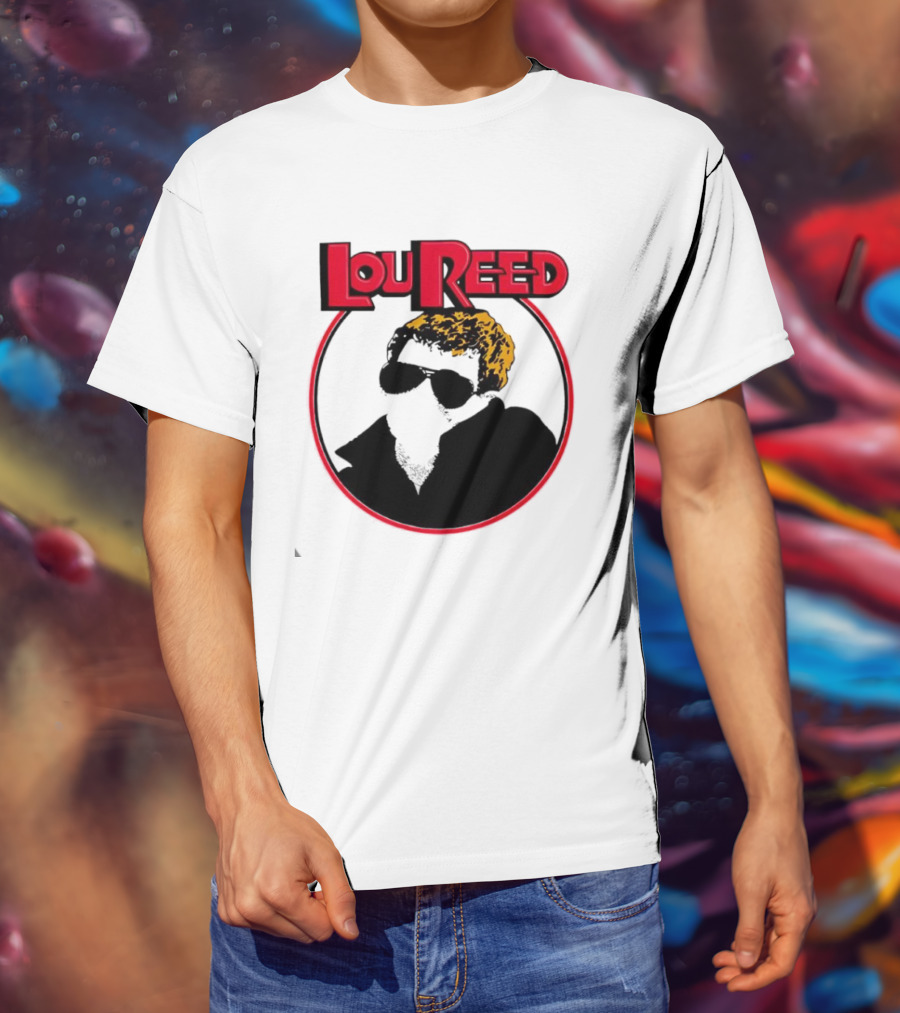 Lou Reed Sally Can’t Dance Circle Portrait T-Shirt