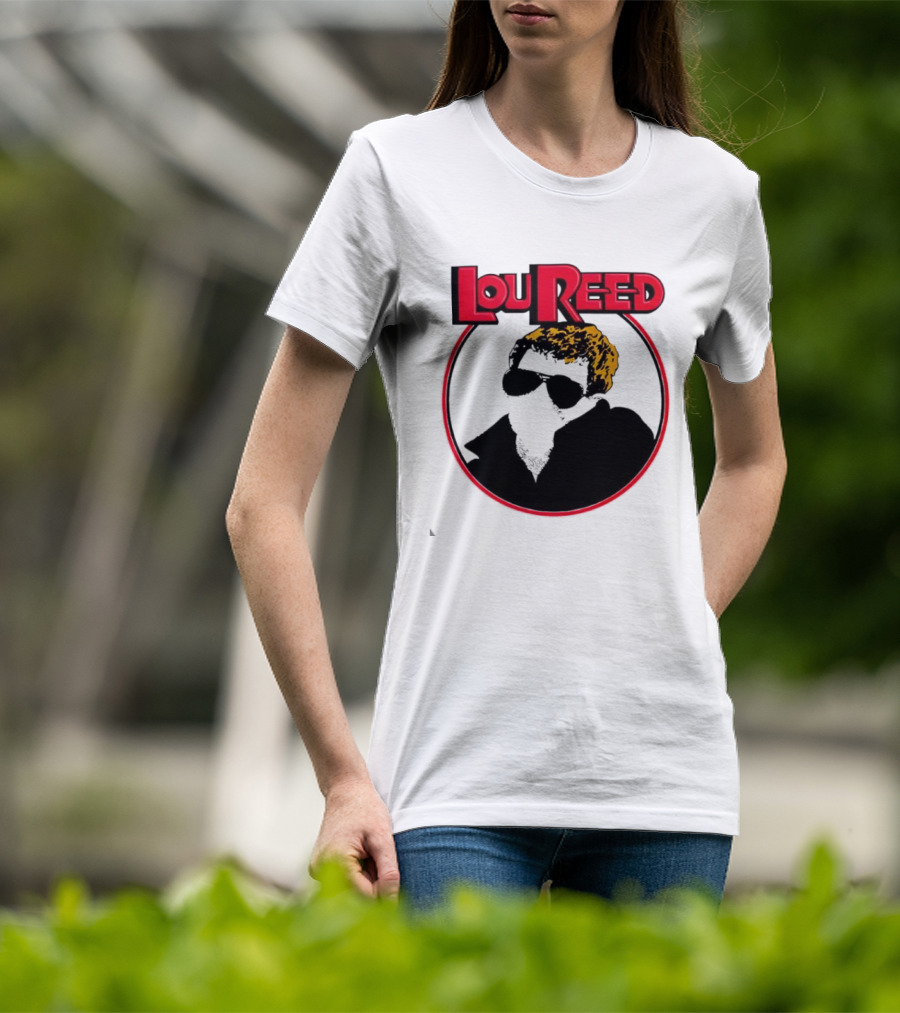 Lou Reed Sally Can’t Dance Circle Portrait T-Shirt