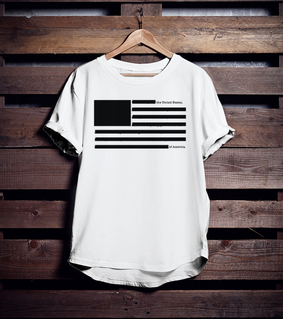 The United States Of America Black Flag Without Star Symbol T-Shirt