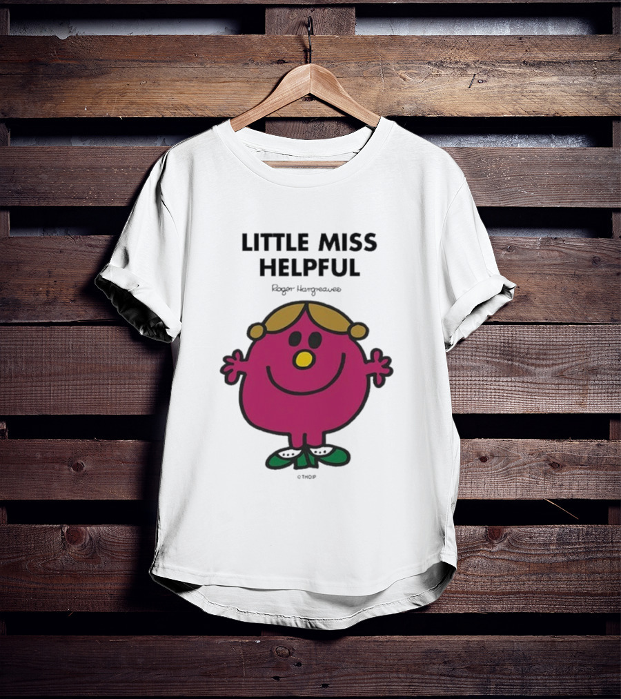 Little Miss Helpful Roger Hargreaves Character T-Shirt