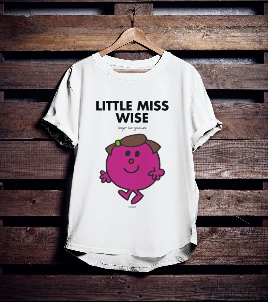 Mr. Men Little Miss Wise Roger Hargreaves Character T-Shirt