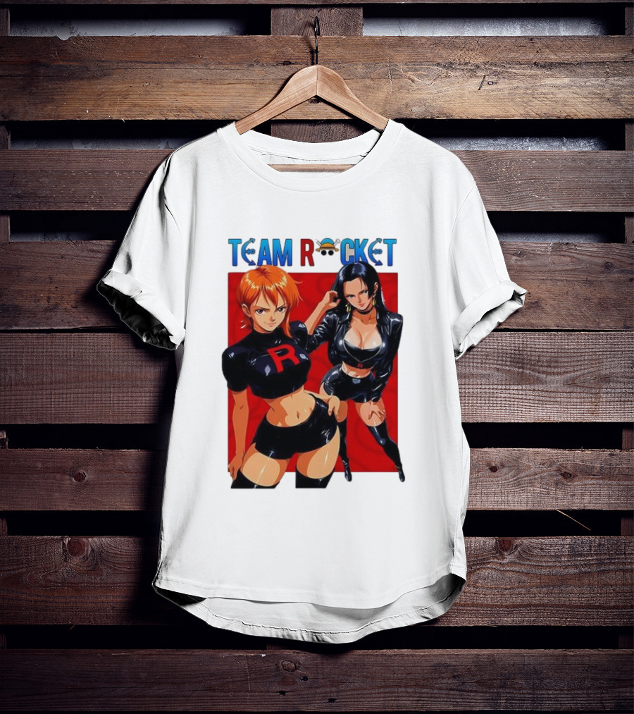 Team Rocket Nami Nico Robin Anime Crossover T-Shirt