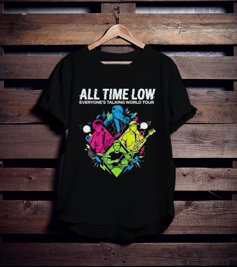 All Time Low Everyone’s Talking World Tour 2026 Event At OVO Hydro On January 20 Glasgow United Kingdom T-Shirt