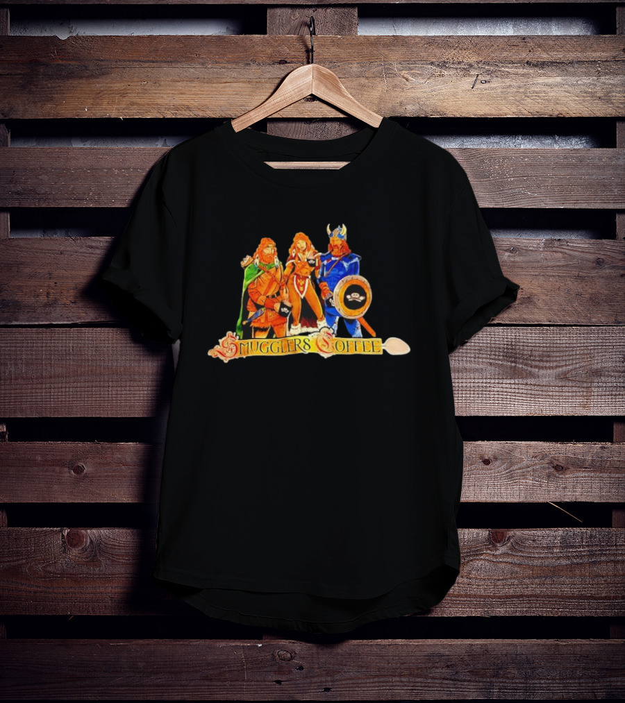 Dungeons & Dragons Dragonlance Warriors Glers Coffee Fantasy Adventure Characters T-Shirt