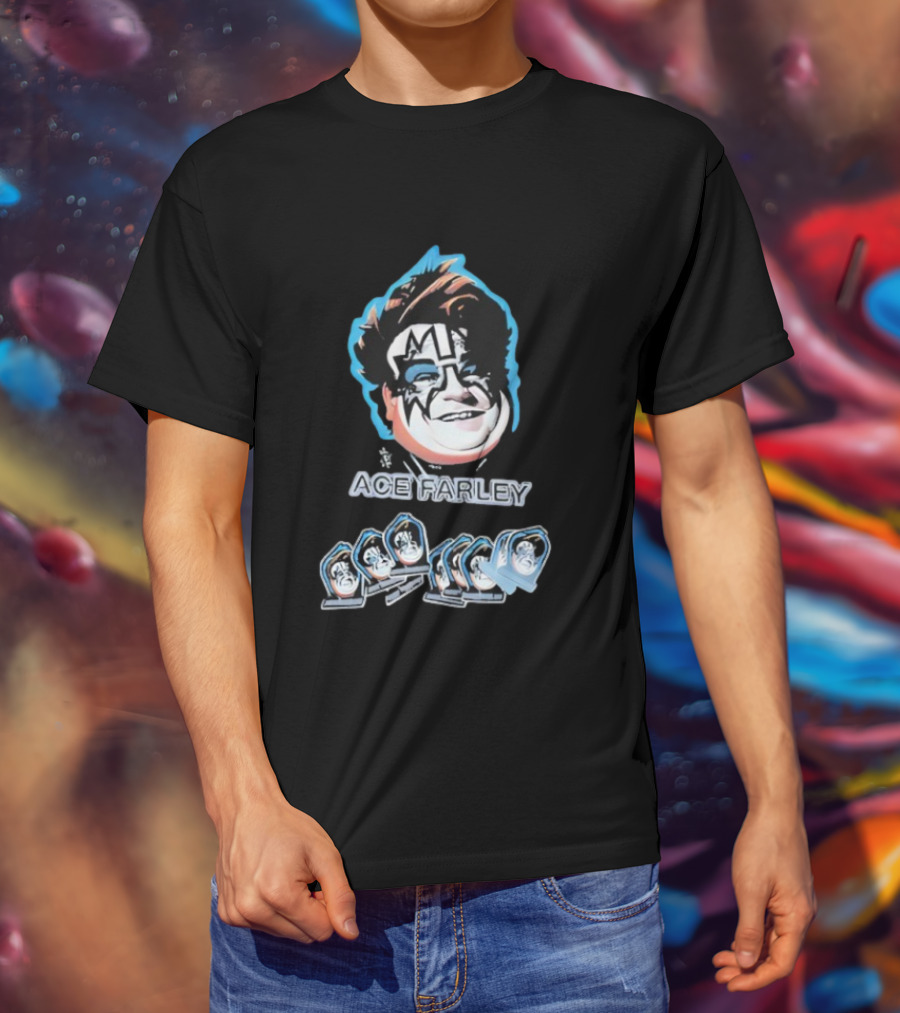 Fat Ace Farley Kiss Funny Legend T-Shirt
