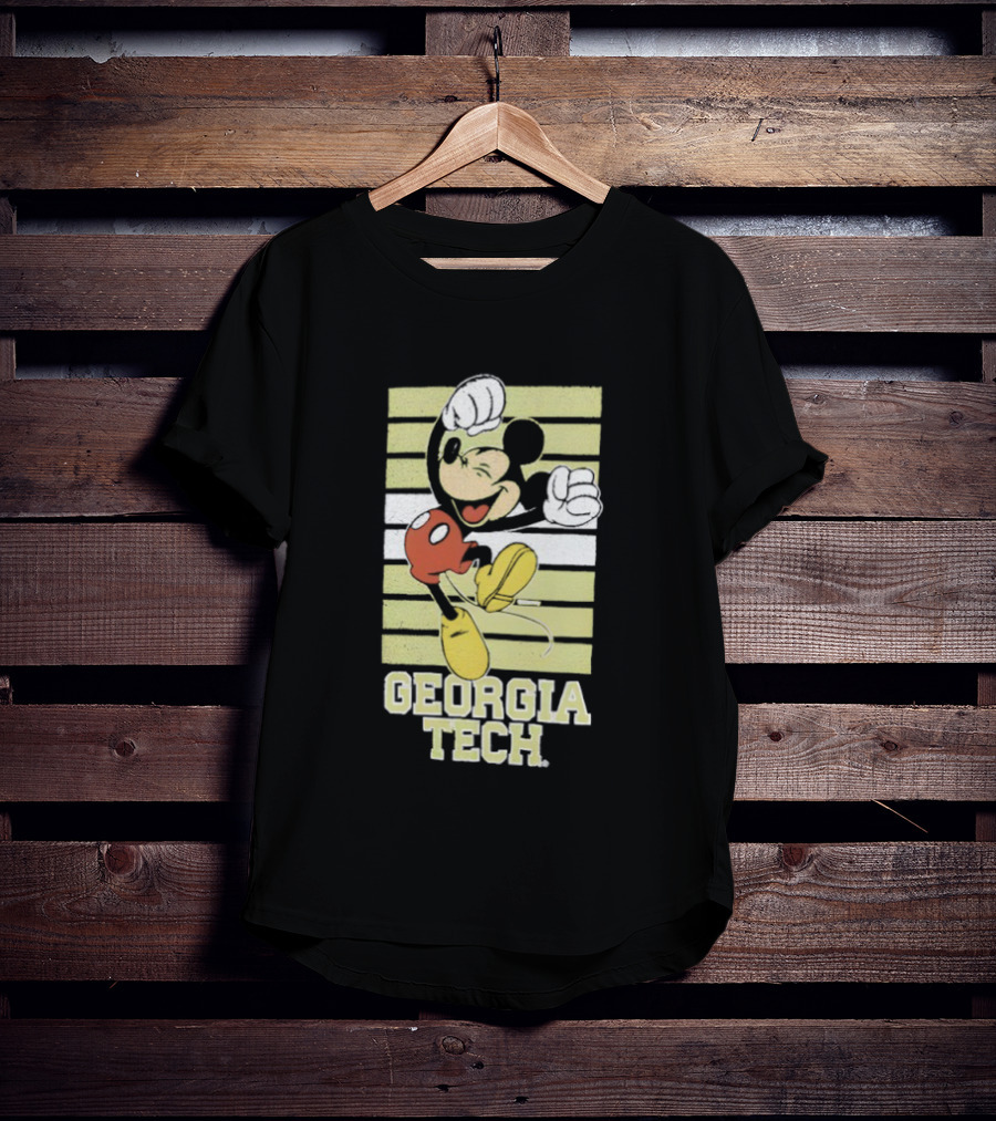 Georgia Tech Yellow Jackets Mickey Mouse T-Shirt