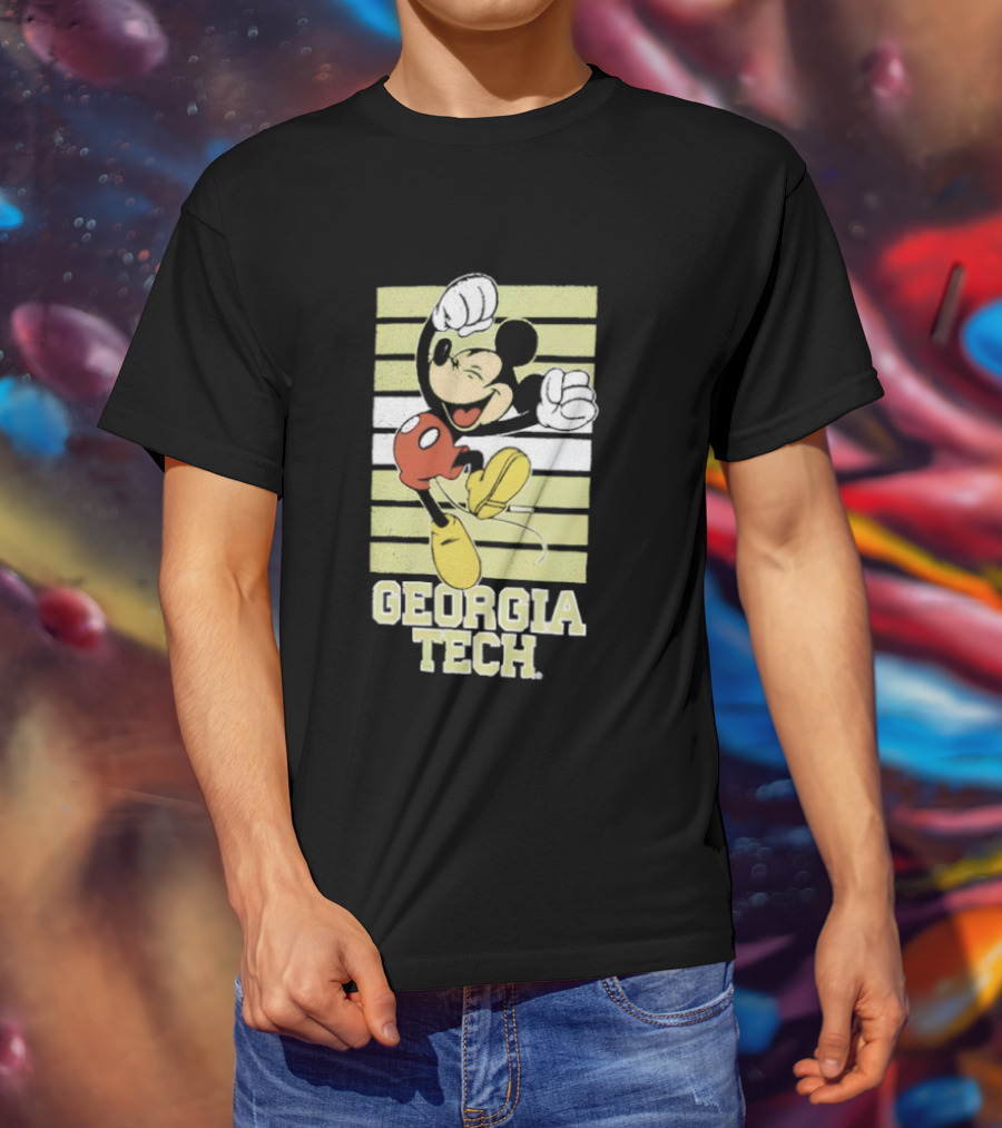 Georgia Tech Yellow Jackets Mickey Mouse T-Shirt