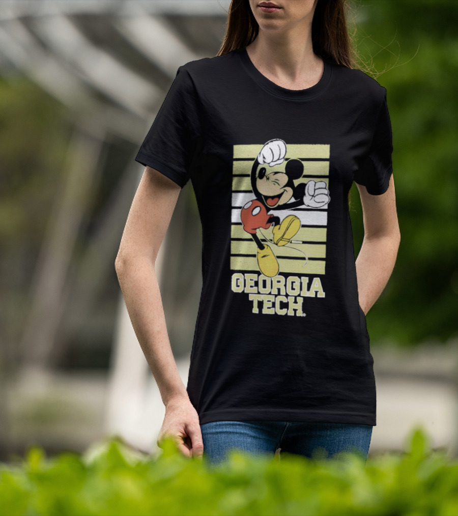 Georgia Tech Yellow Jackets Mickey Mouse T-Shirt
