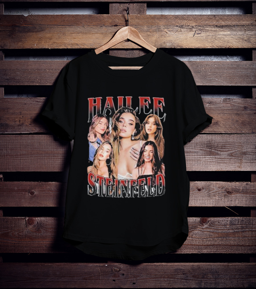 Hailee Steinfeld Pop Star Vintage Collage Retro Style Fashion T-Shirt