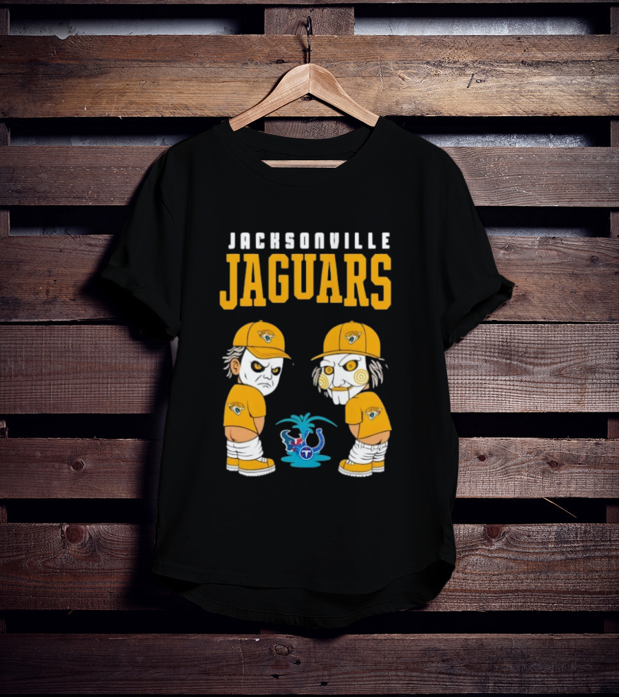 Jacksonville Jaguars Michael Myers Billy The Puppet Tennessee Titans Rivalry T-Shirt