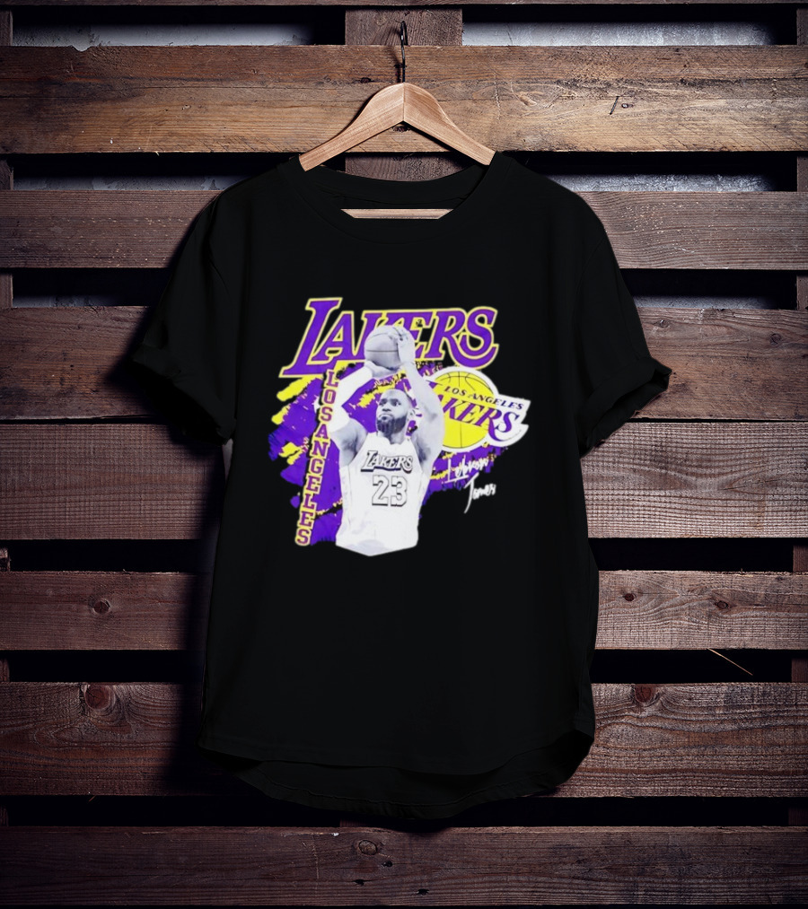 Los Angeles Lakers LeBron James 23 Basketball NBA Team T-Shirt
