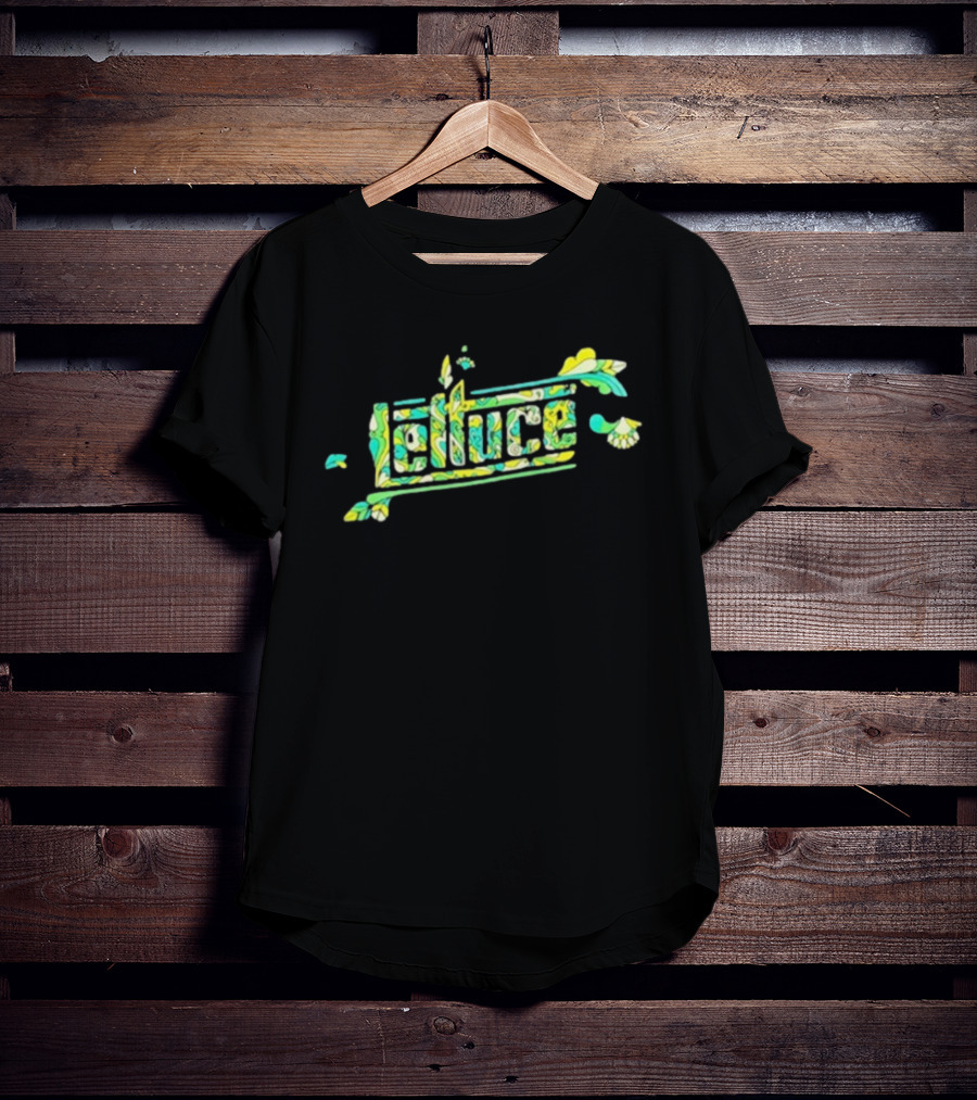 Lettuce Psychedelic Groovy Pattern Sara Bott T-Shirt