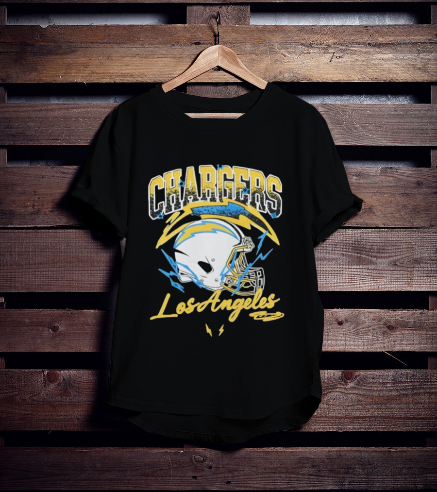 Los Angeles Chargers Lightning Helmet Sry Not Sry T-Shirt